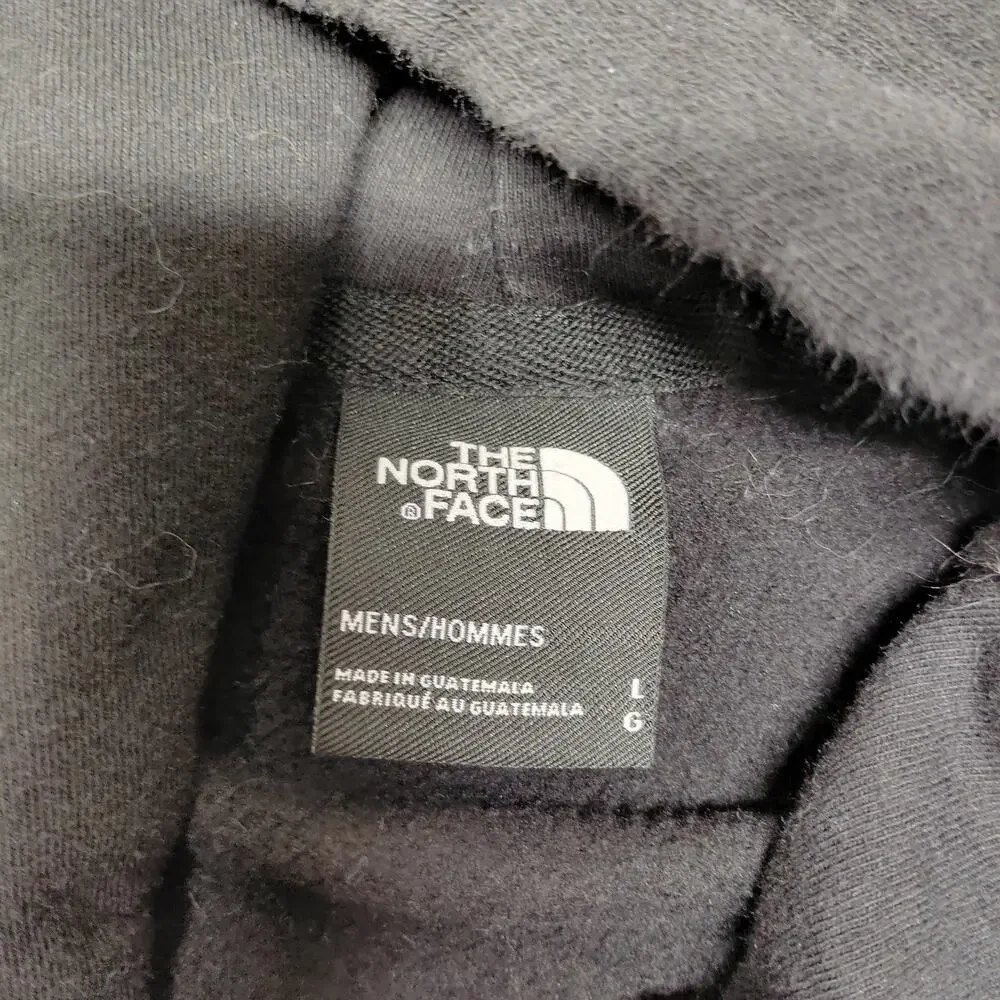 The North Face Hoodie Mens Large Black Fleece Center Logo Pullover